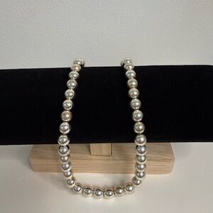Ralph Lauren Chaps Silver Beaded Necklace